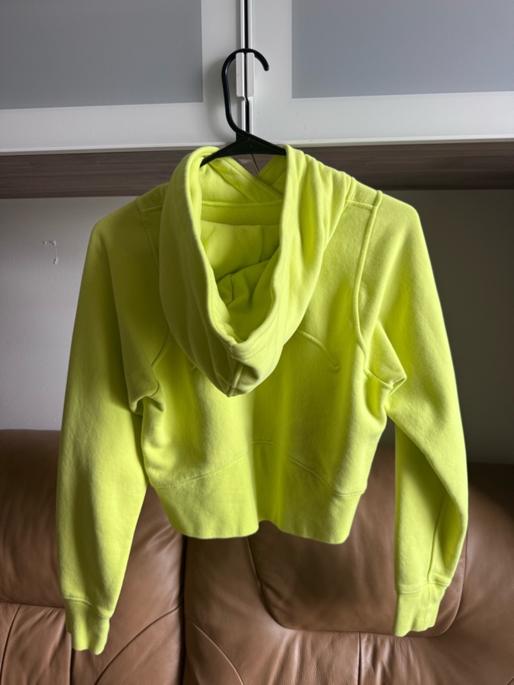 lululemon athletica Neon Yellow Cropped Hoodie